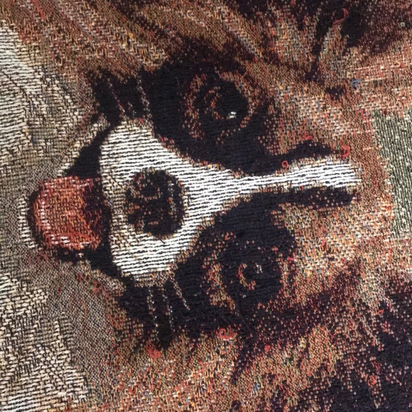 Linda Picken Papillon throw rug/Blanket  EUC - Picture 5 of 5